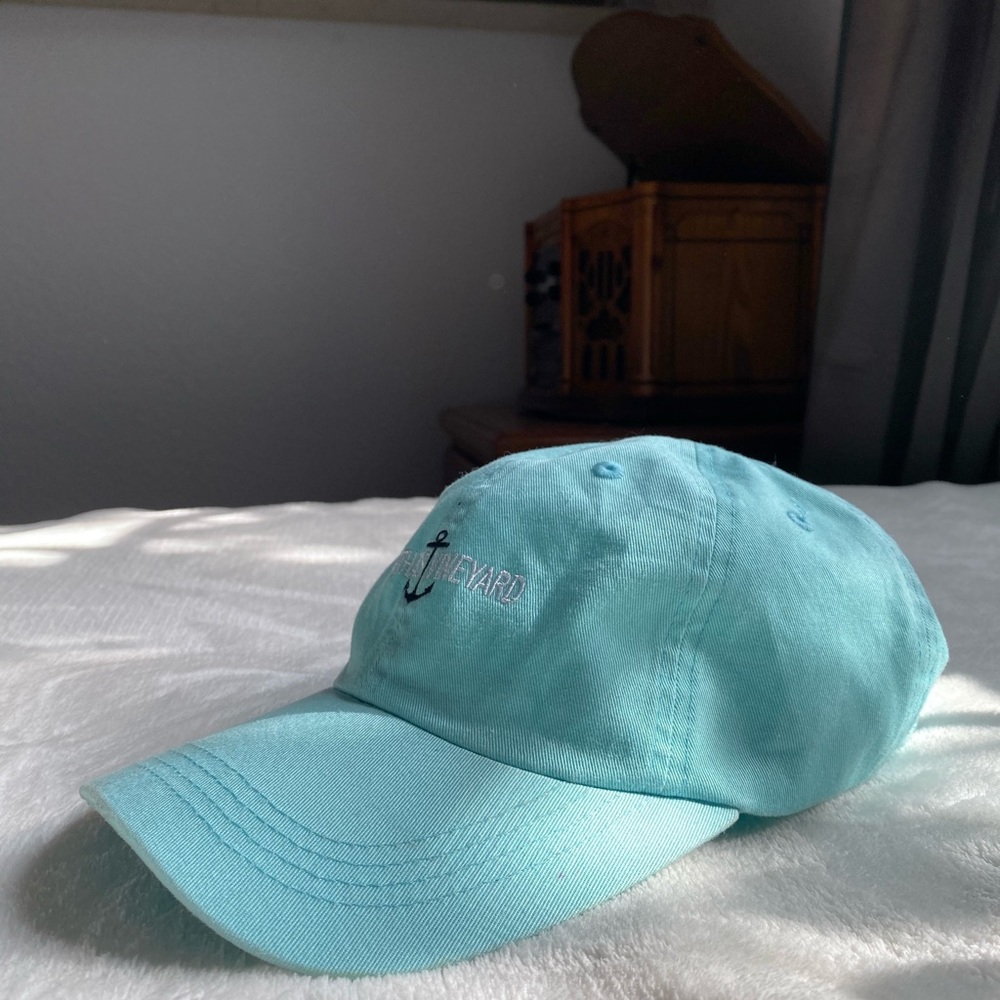Martha’s Vineyard turquoise hat.